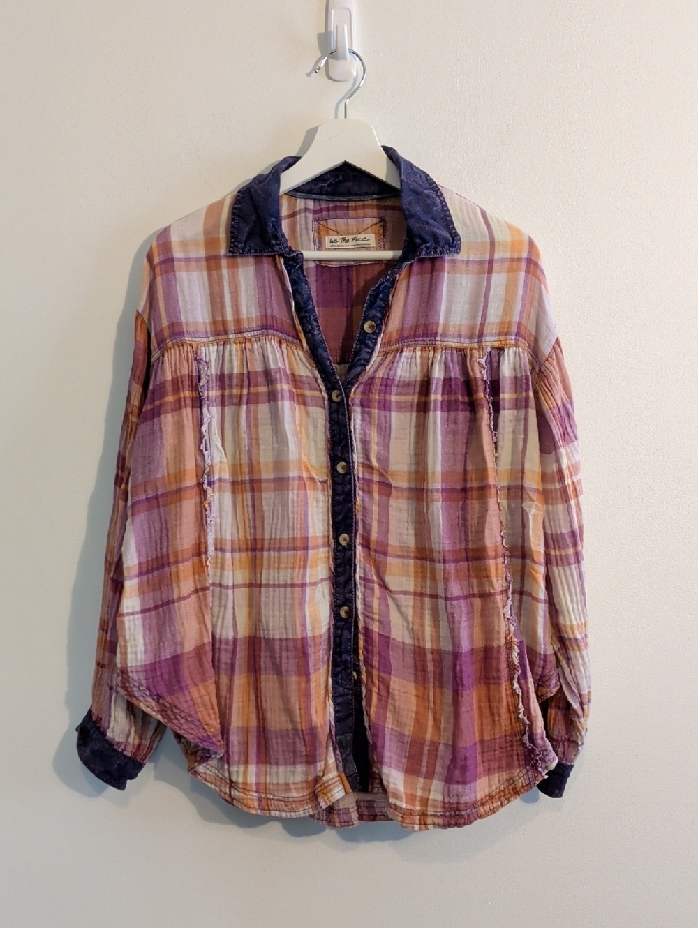FREE PEOPLE cotton button up - size xs